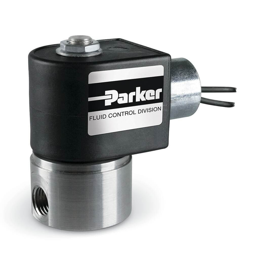 Valves Parker دو راهی چند منظوره با NPT عمومی که در حالت عادی بسته است